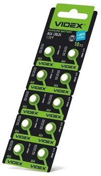 Батарейка AG4 LR626 Alkaline 10шт D6.8mm-H2.6mm Videx