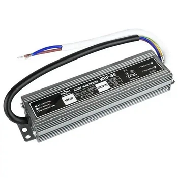Блок питания DC 12V 60W WBP-60 5А герметичный 147×22×36 мм BIOM Professional