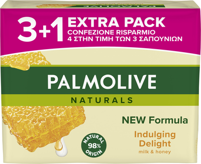 Твердое мыло Palmolive Naturals Молочко и мед 3+1 90 г (8718951597648)