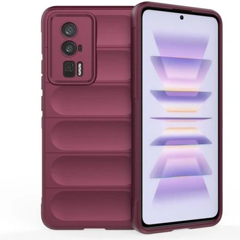 Захисний чохол Deexe Terra Case для Xiaomi Poco F5 Pro / Redmi K60 / Redmi K60 Pro - Wine Red