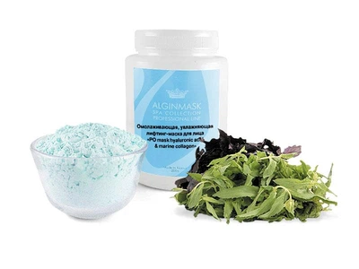 Ліфтинг-маска для обличчя омолоджуюча та зволожуюча з гіалуроновою кислотою та колагеном Alginmask 200 г