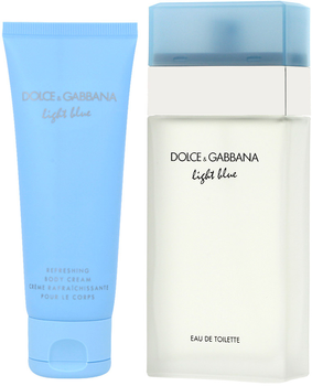 Zestaw damski Dolce&Gabbana Light Blue Women Woda toaletowa damska 100 ml + Krem do ciała 75 ml (3423473139850)