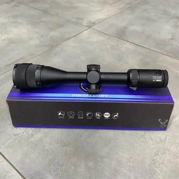 Оптичний приціл Discovery Optics VT-R 3-12x40 AOE, сітка HMD SFP Mil з підсвічуванням