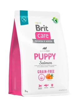 Сухий беззерновий корм Brit Care Dog Grain-free Puppy для цуценят з лососем та картоплею 3 кг