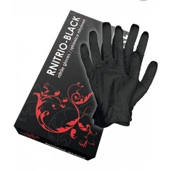 RNITRIO-BLACK Перчатки рабочие нитриловые, без пудры VitLUX