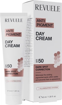 Дневной крем REVUELE Anti Pigment SPF50 40 мл (5060565106673)