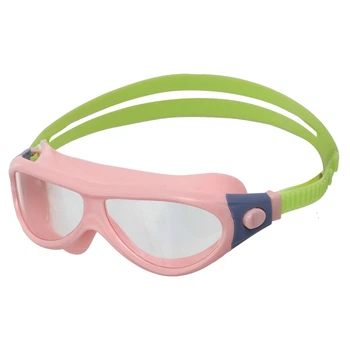 Очки-полумаска для плавания детские Zelart Yingfa Junior Fit J668AF Light Pink-Green