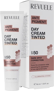 Тонуючий денний крем REVUELE Anti Pigment SPF 50 50 мл (5060565106680)