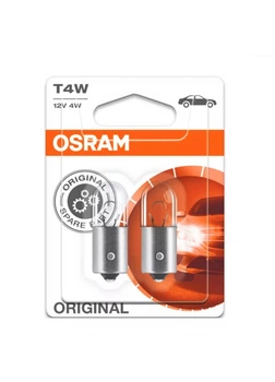 Автомобильная лампа OSRAM T4W 12V 4W Original 3893-02B блистер (02058)