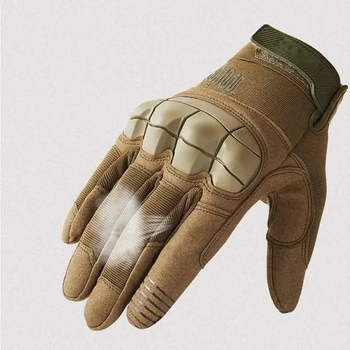 Тактичні рукавиці Повнопалі M-Pact 3 захисні Mechanix MX-FIT L Coyote