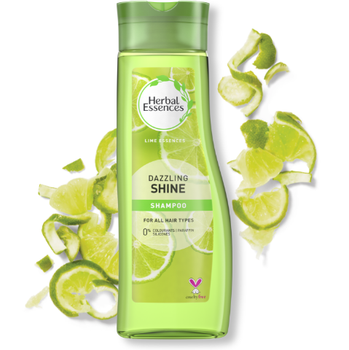 Шампунь для сяючого волосся Herbal Essences Dazzling Shine з лаймом та екстрактом квітів апельсинового дерева, 400 мл