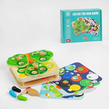 Магнитная игра C 57545 (40) 10 хрюшков, птичка с магнитом, 8 карточек для смены поля, в коробке