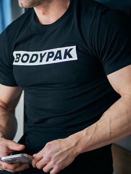 T-shirt męski BODYPAK 2XL Czarny (1000000000102)