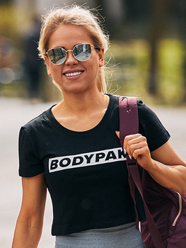Koszulka damska bawełniana BODYPAK XL Czarna (1000000000106)