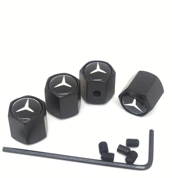 Колпачки золотник Mercedes-Benzс ниппель логотипом 4шт