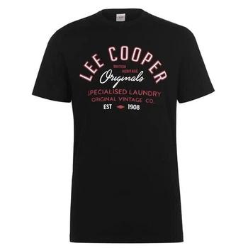 Футболка Lee Cooper Cooper Logo T Shirt S Черный 59013103-2