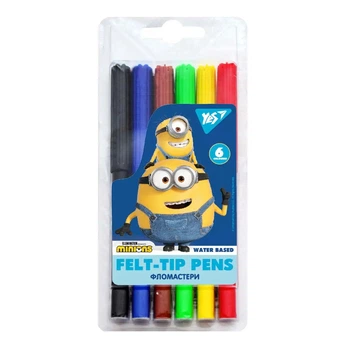 Фломастеры 6 цветов «Minions» 650529
