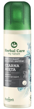 Dezodorant do stóp i butów Farmona Herbal Care Czarna mięta 150 ml (5900117002957)