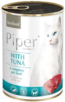 Mokra karma pełnoporcjowa dla kotów dorosłych sterylizowanych Dolina noteci piper z tuńczykiem 400 g (5902921302162)