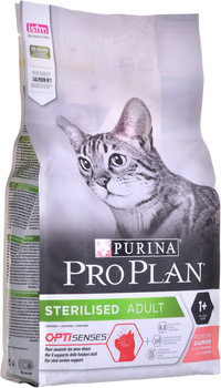 Сухий корм для стерилізованих котів Purina Pro Plan з лососем 1.5 кг (7613036517362)
