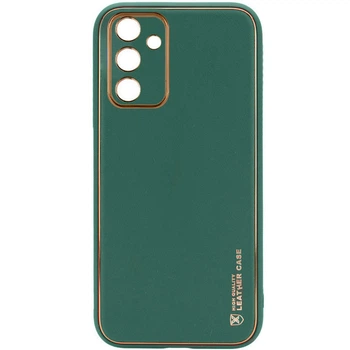Чохол на Samsung Galaxy A34 5G / для самсунг галаксі А34 штучна шкіра Зелений / Army Green