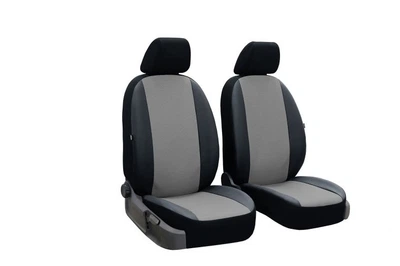 Авточехлы на передние сиденья CHERY Kimo 2007- Pok-ter Perline из перфорированной эко кожи с серой вставкой