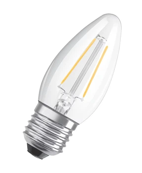 Лампа світлодіодна філаментна 4.8W 220V 470lm 2700K E27 DIM 35х95mm свічка [4058075446878] LED CL OSRAM