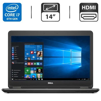 Ноутбук Dell Latitude E7440 / 14" TN / Intel Core i7-6600U (2(4) ядра по 2.6-3.4 GHz) / 4GB DDR3 / 500GB HDD / HD Graphics 520 / HDMI б/у