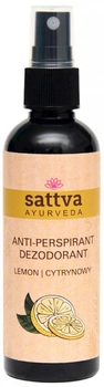 Naturalny dezodorant na bazie wody Sattva Ayurveda Lemon 80 ml (5903794185685)