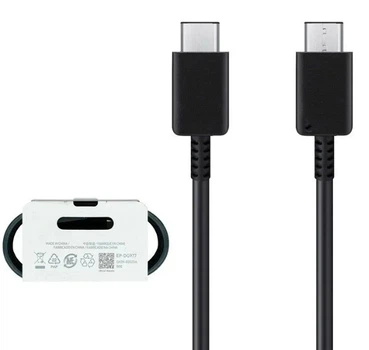 Кабель Universal для Samsung DP-DG977 Type-C- Type-C 3A 25 Вт поддержка Super Fast Charging для Galaxy Note 10/S10 Черный
