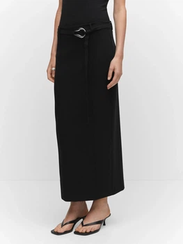 Юбка длинная осенняя прямая женская Mango Julia 57083809-99 36 (8445922738716)