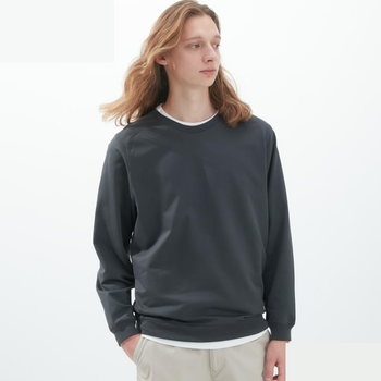 Лонгслів Uniqlo розмір S темно сірий (456971)