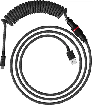 Кабель HyperX USB Type-C - Type A Coiled Cable 1.37 м Grey/Black (6J679AA)