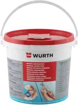Универсальные влажные салфетки для очистки рук Wurth размер 27х32 см 90 шт (089090090)