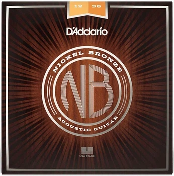 Струны для акустической гитары D'Addario NB1256 NICKEL BRONZE LIGHT TOP / MEDIUM BOTTOM (12-56)