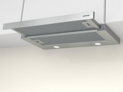 Вытяжка Gorenje встраиваемая, 50см, 322м3ч, нерж (BHP523E10X)
