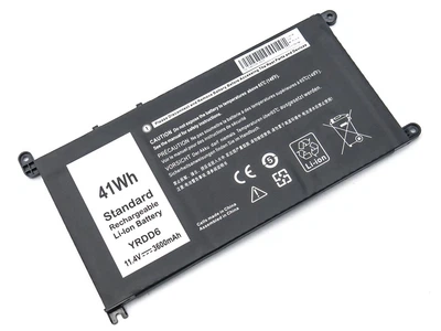 Батарея YRDD6 для ноутбука Dell Inspiron 5482, 5480, 5481, 5485, 5491, 5591, 5593, 3583, 3493, 3582, 3593, 3793, 5584, 5493, 5585 (11.4V 3600mAh 41Wh) 0VM73 (67227)