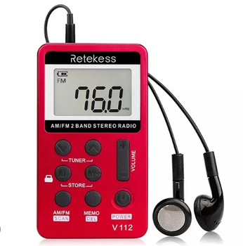 Портативный fm-радиоприемник Retekess V112