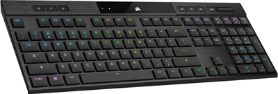 Клавіатура бездротова Corsair K100 Air Cherry MX Ultra Low Profile RGB Wireless Black (CH-913A01U-NA)