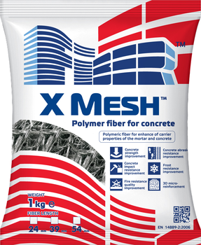 Фібра поліпропіленова Fiber X Mesh 39 мм 1 кг (2290502760016)