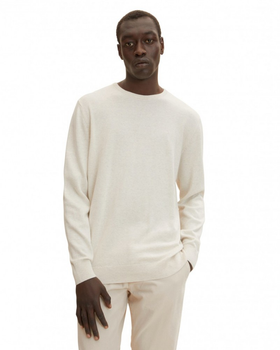 Пуловер Tom Tailor basic crew neck sweater XXXL Білий 1027661-30318