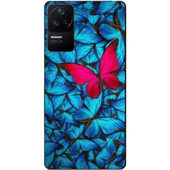 Силиконовый чехол Candy для Xiaomi Poco F4 с рисунком Мотыльки