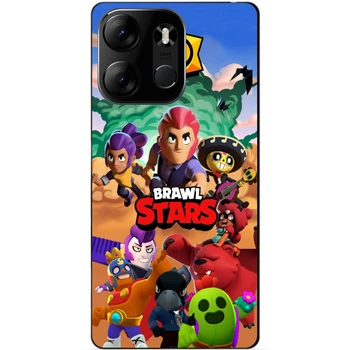 Силиконовый бампер чехол Candy для Iphone 12 с рисунком Brawl Stars Бравл Старс