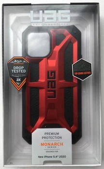 Чохол мілітарі протиударний UAG Monarch (Original) 112341119494 для Iphone 12 Mini (5.4") Crimson