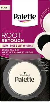 Korektor do odrostów i siwych włosów Schwarzkopf Palette Compact Root Retouch Czarny 3 g (8410436410038)