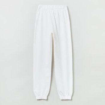 Spodnie dresowe dla dzieci OVS Jogger Aop Off White 1817875 158 cm Białe (8056781515303)
