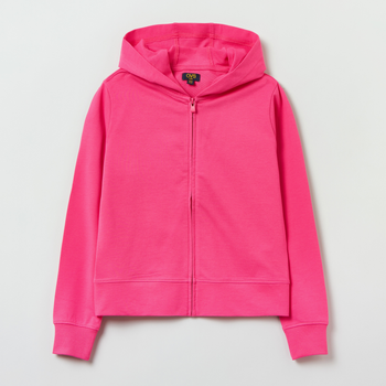 Bluza dla dziewczynki rozpinana z kapturem OVS Basic Solid Fandango Pin 1827079 158 cm Różowa (8056781665923)