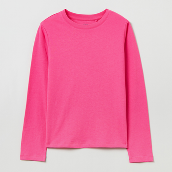 Koszulka z długim rękawem młodzieżowa dziewczęca OVS T-Shirt L/S Solid Pink 1817812 158 cm Różowa (8056781514498)