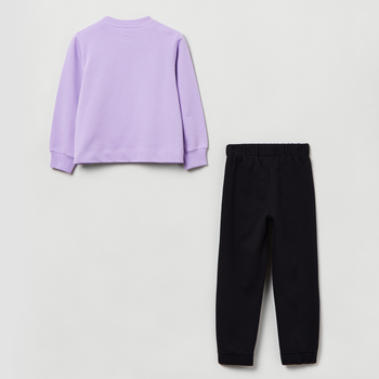 Komplet (bluza + spodnie) dla dzieci OVS Jogging W/Pr Jet Black 1822311 122 cm Black (8056781591659)