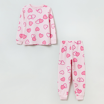 Piżama (koszulka Longsleeve + spodnie) dziecięca OVS Piżama Sp 3/ Bajka 1821578 134 cm Różowa (8056781581278)